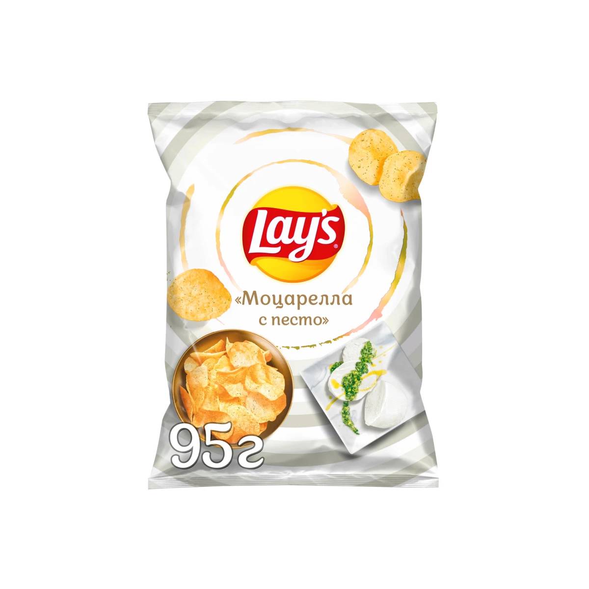 Чипсы Lays Моцарелла с песто 95 г чипсы картофельные lays сыр 140 г