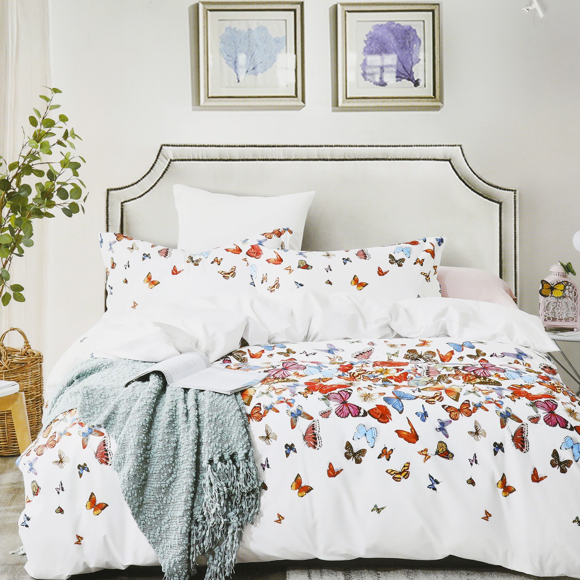 Постельный комплект Wonne Traum elegance butterfly двуспальный евро постельный комплект matteo bosio разноцветный двуспальный