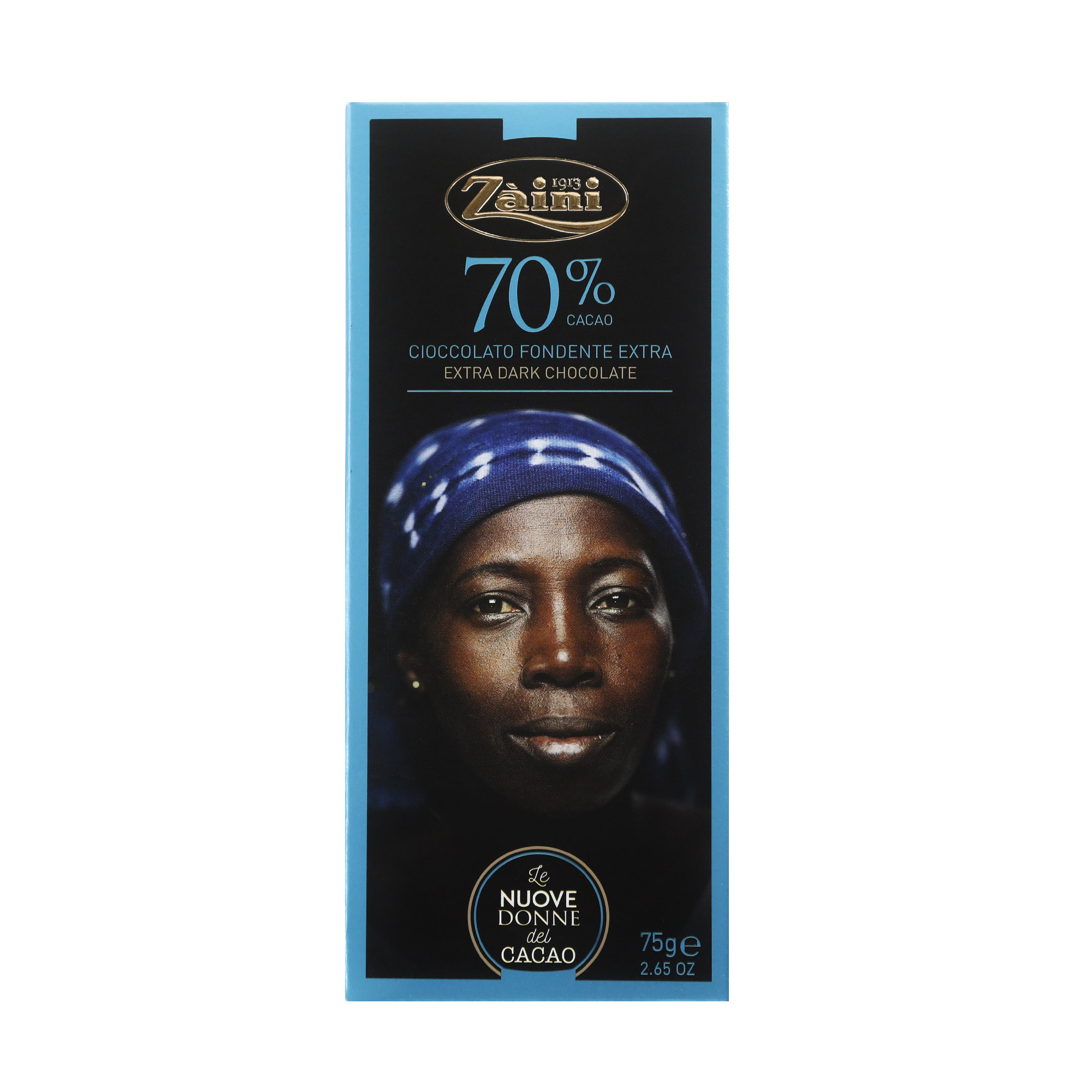 Шоколад темный 70% Zaini Women of cocoa, 75 г форма для шоколада и конфет из 2 х частей