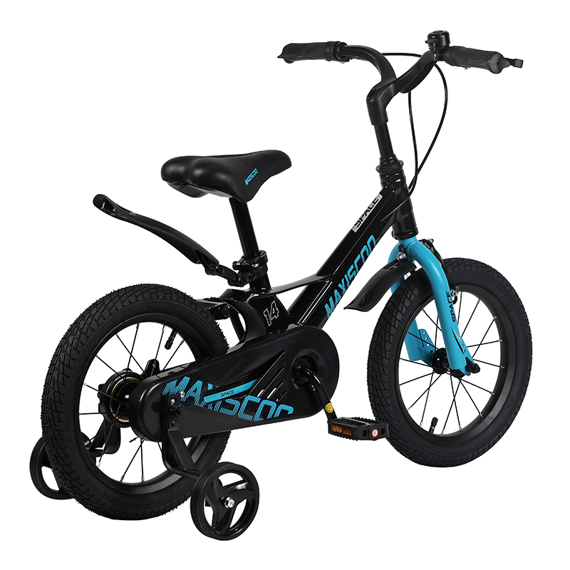 Велосипед детский Maxiscoo Space Стандарт Плюс 14 черный аметист - фото 3