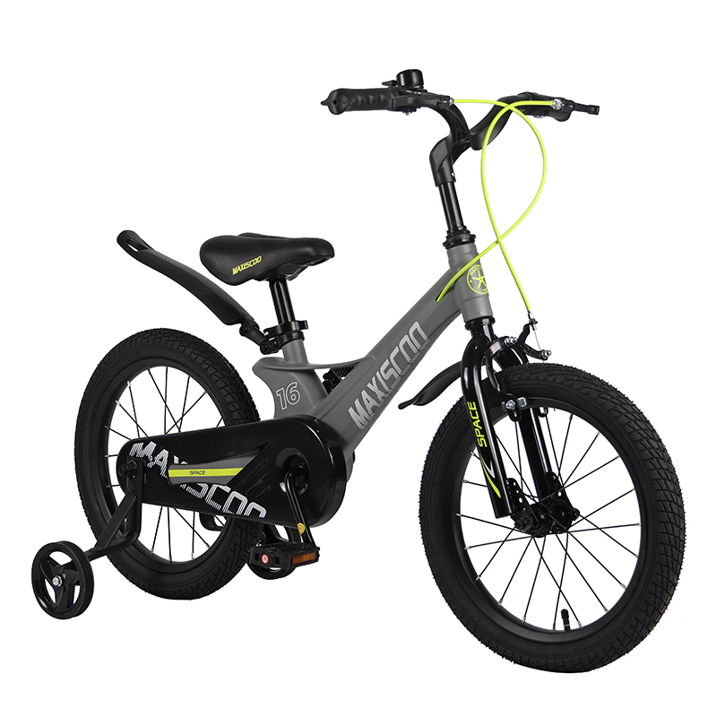 Велосипед детский Maxiscoo Space Стандарт 16 серый матовый - фото 1
