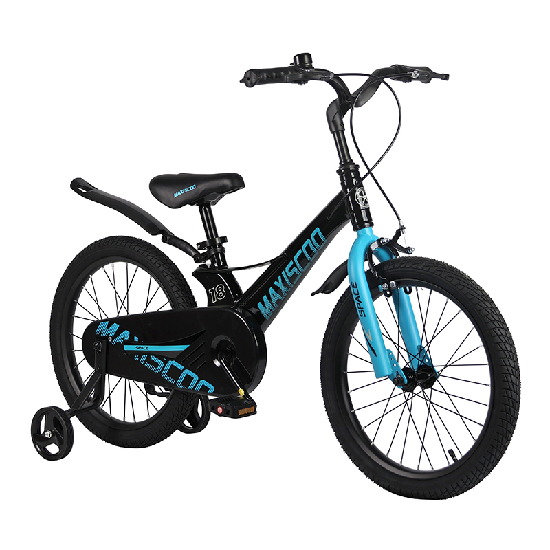 Велосипед детский Maxiscoo Space Стандарт Плюс 18 черный аметист - фото 1