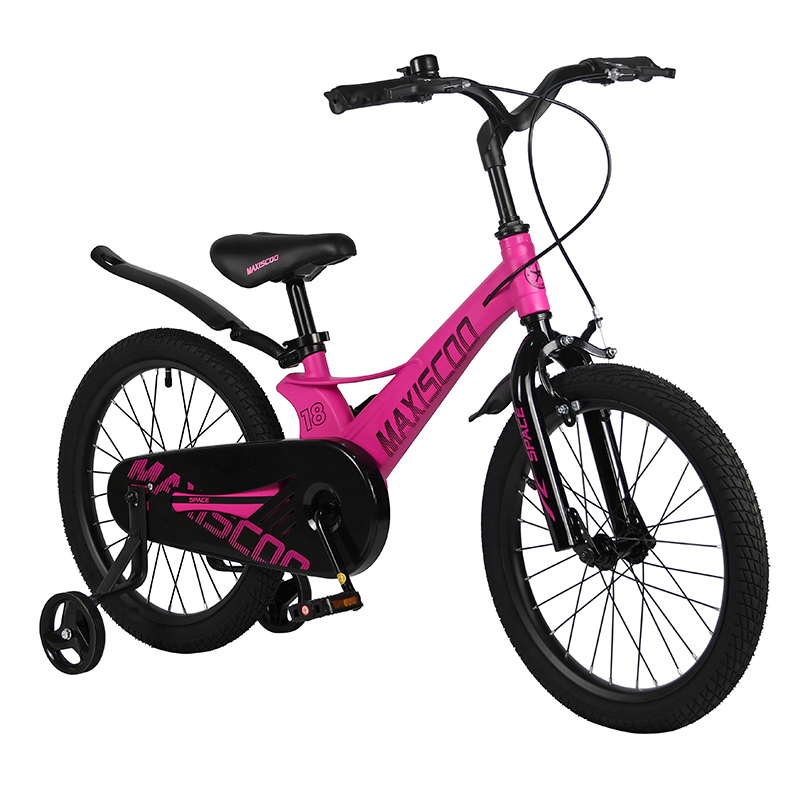 Велосипед детский Maxiscoo Space Стандарт Плюс 18 розовый матовый