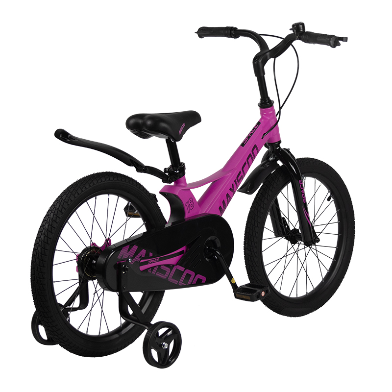 Велосипед детский Maxiscoo Space Стандарт Плюс 18 розовый матовый - фото 3