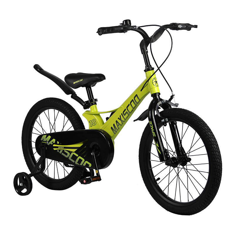 Велосипед детский Maxiscoo Space Стандарт 18 желтый - фото 1