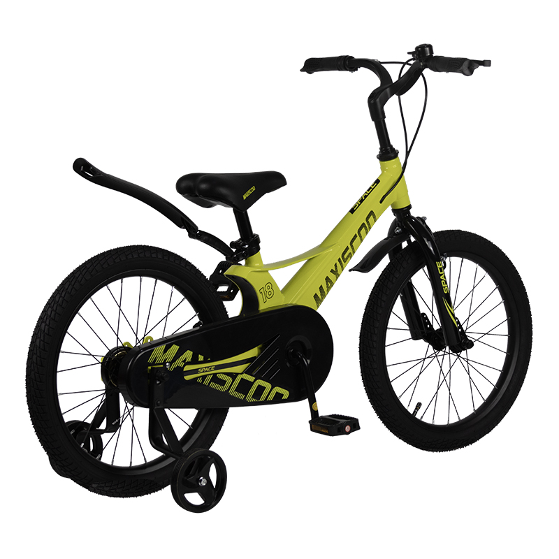 Велосипед детский Maxiscoo Space Стандарт 18 желтый - фото 3