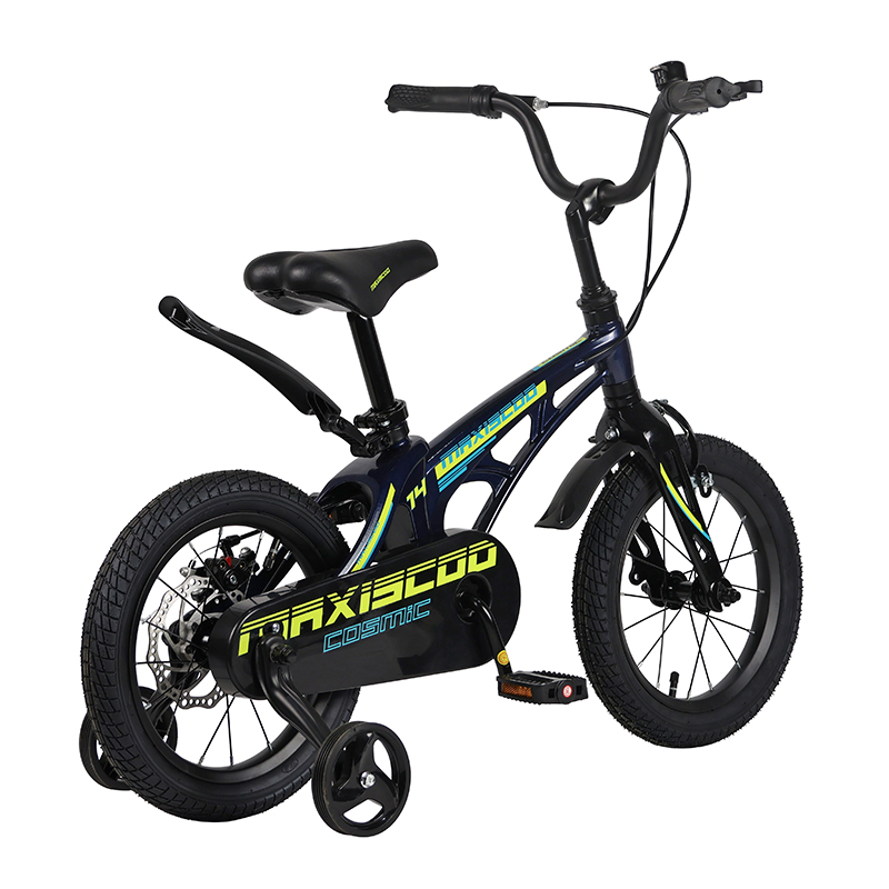 Велосипед детский Maxiscoo Cosmic Стандарт Плюс 14 синий перламутр - фото 3