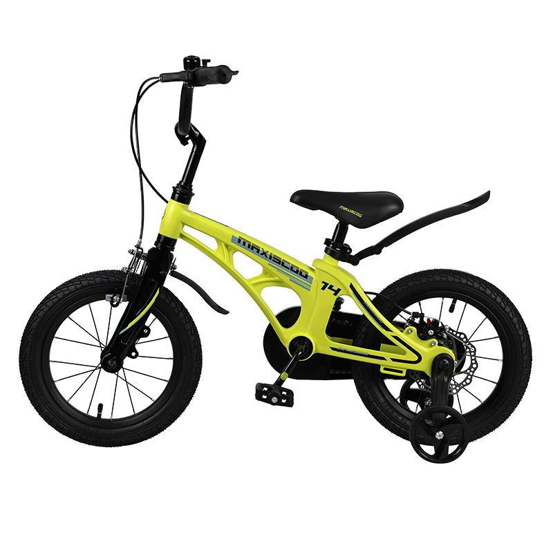 Велосипед детский Maxiscoo Cosmic Стандарт Плюс 14 желтый матовый - фото 2