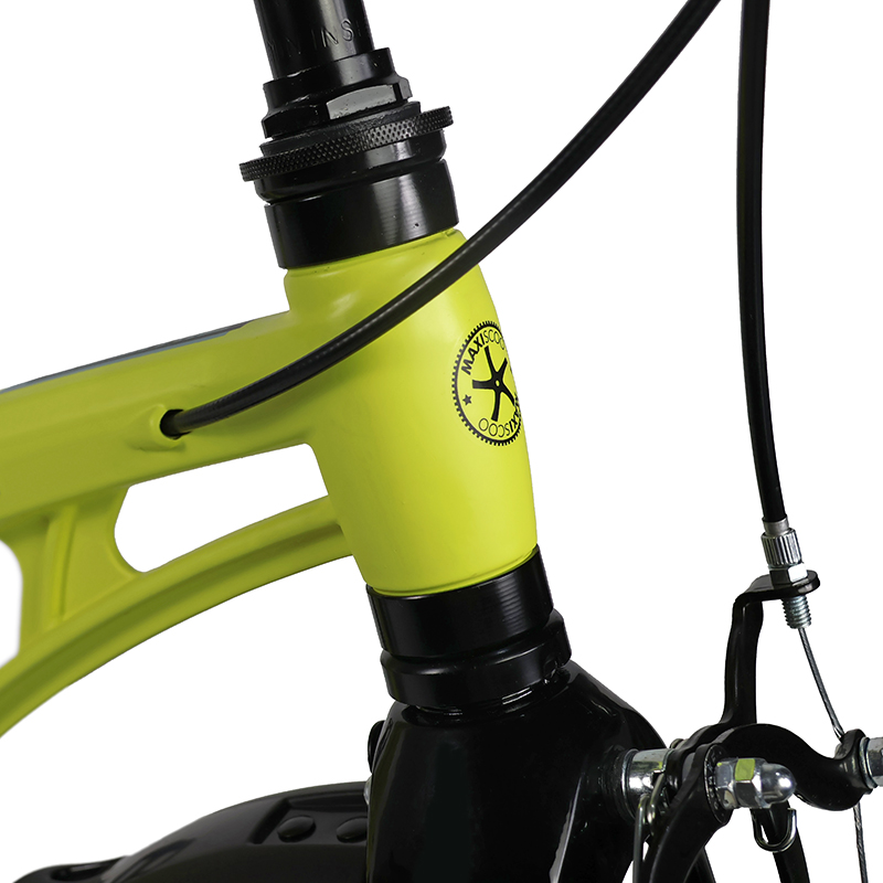 Велосипед детский Maxiscoo Cosmic Стандарт Плюс 14 желтый матовый - фото 4