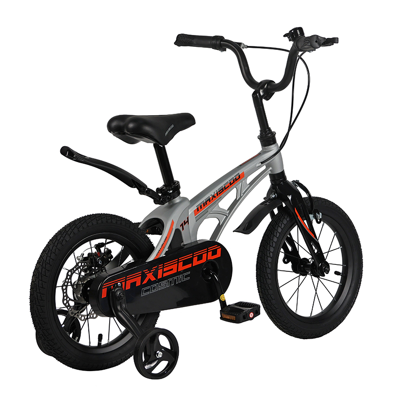 Велосипед детский Maxiscoo Cosmic Стандарт Плюс 14 серый матовый - фото 3