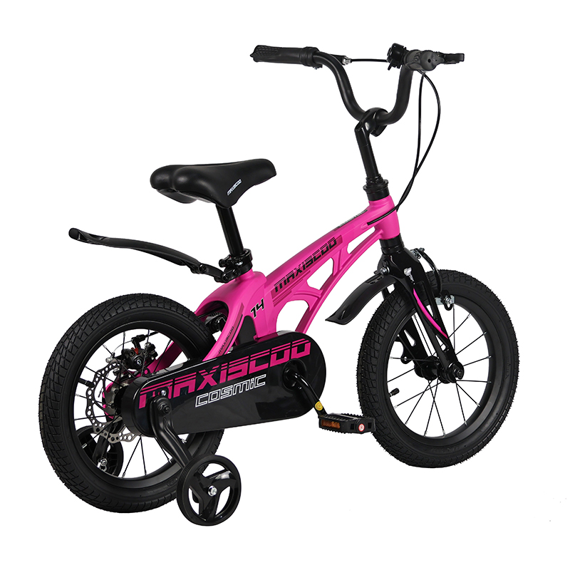 Велосипед детский Maxiscoo Cosmic Стандарт Плюс 14 розовый матовый - фото 3