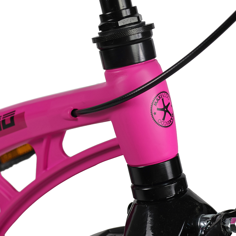 Велосипед детский Maxiscoo Cosmic Стандарт Плюс 14 розовый матовый - фото 4