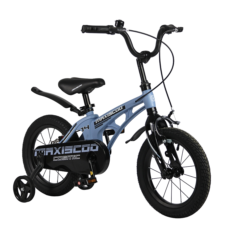 Велосипед детский Maxiscoo Cosmic Стандарт Плюс 14 голубой матовый - фото 1