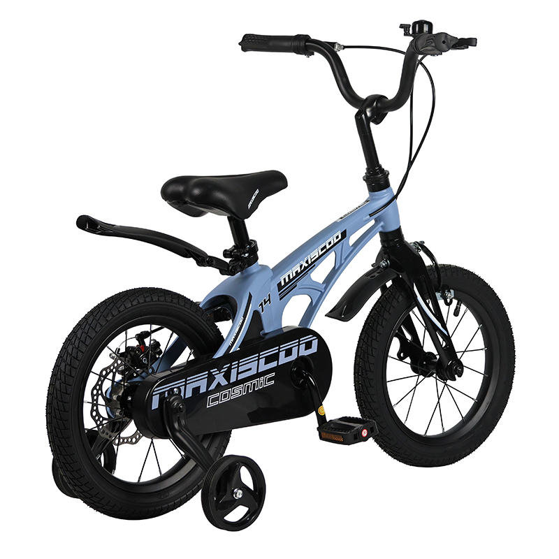 Велосипед детский Maxiscoo Cosmic Стандарт Плюс 14 голубой матовый - фото 3