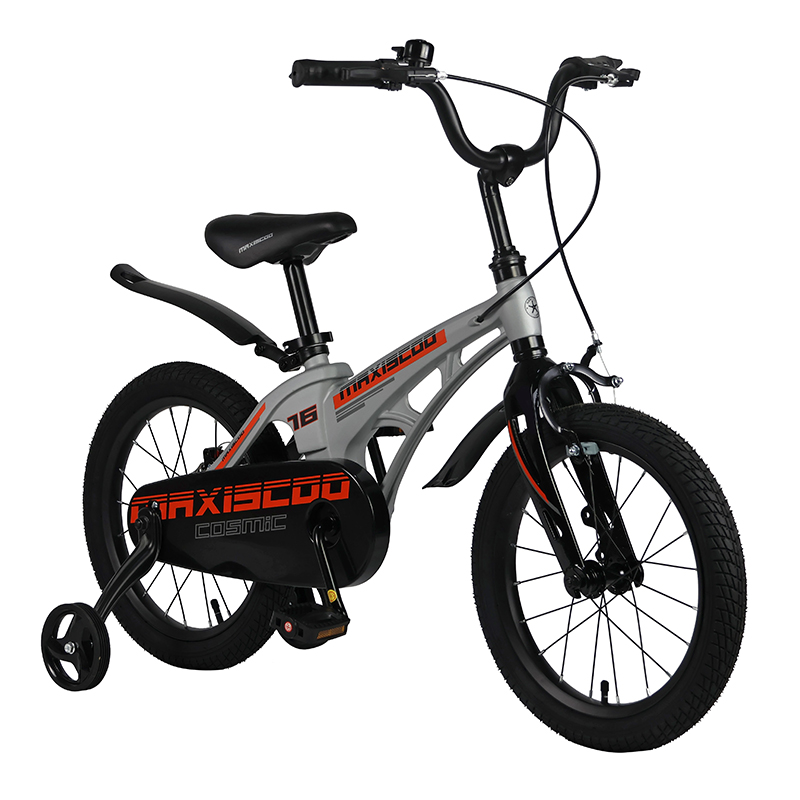 Велосипед детский Maxiscoo Cosmic Стандарт 16 серый матовый - фото 1