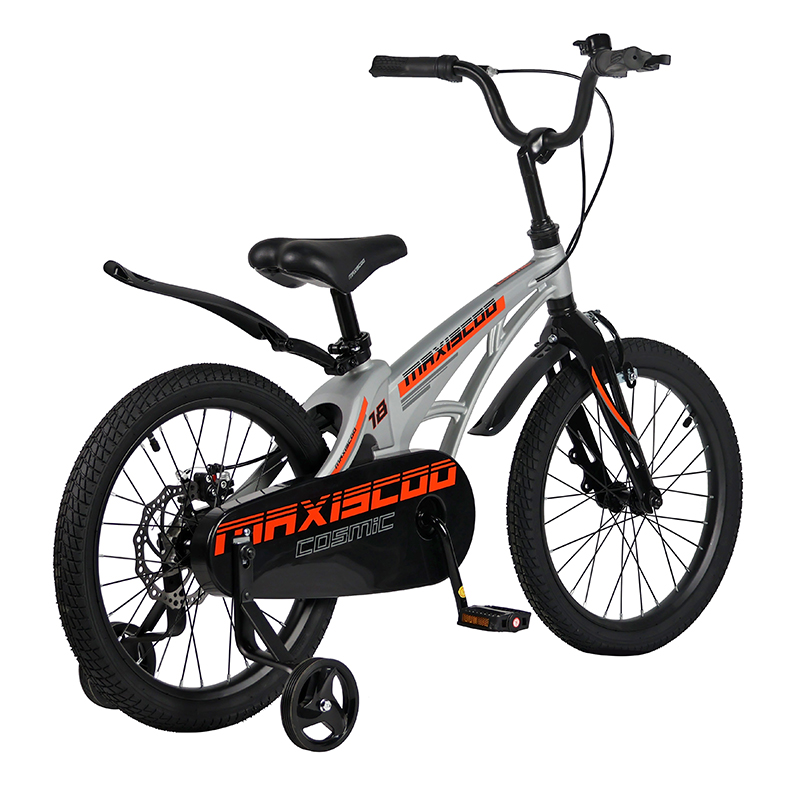 Велосипед детский Maxiscoo Cosmic Стандарт 18 серый матовый - фото 3