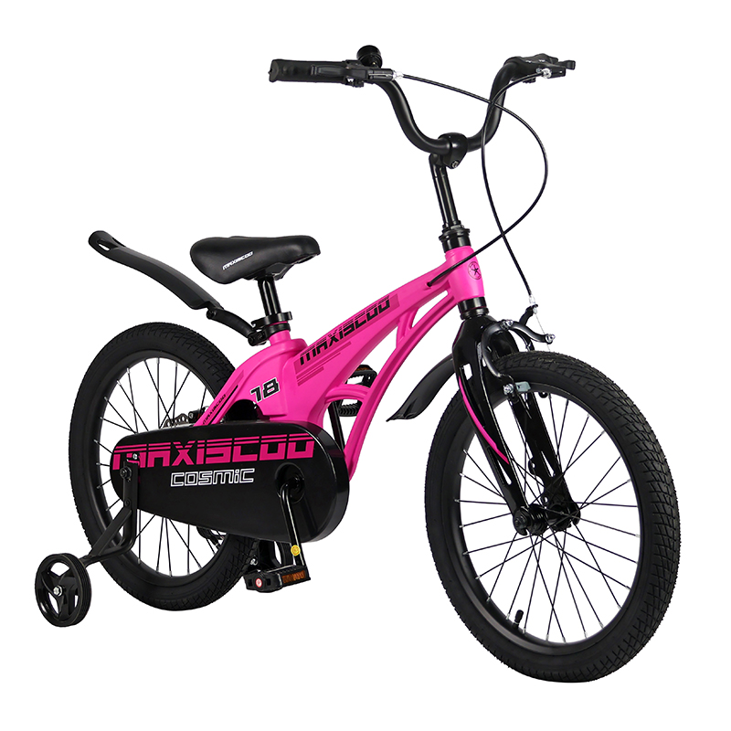 Велосипед детский Maxiscoo Cosmic Стандарт 18 розовый матовый - фото 1