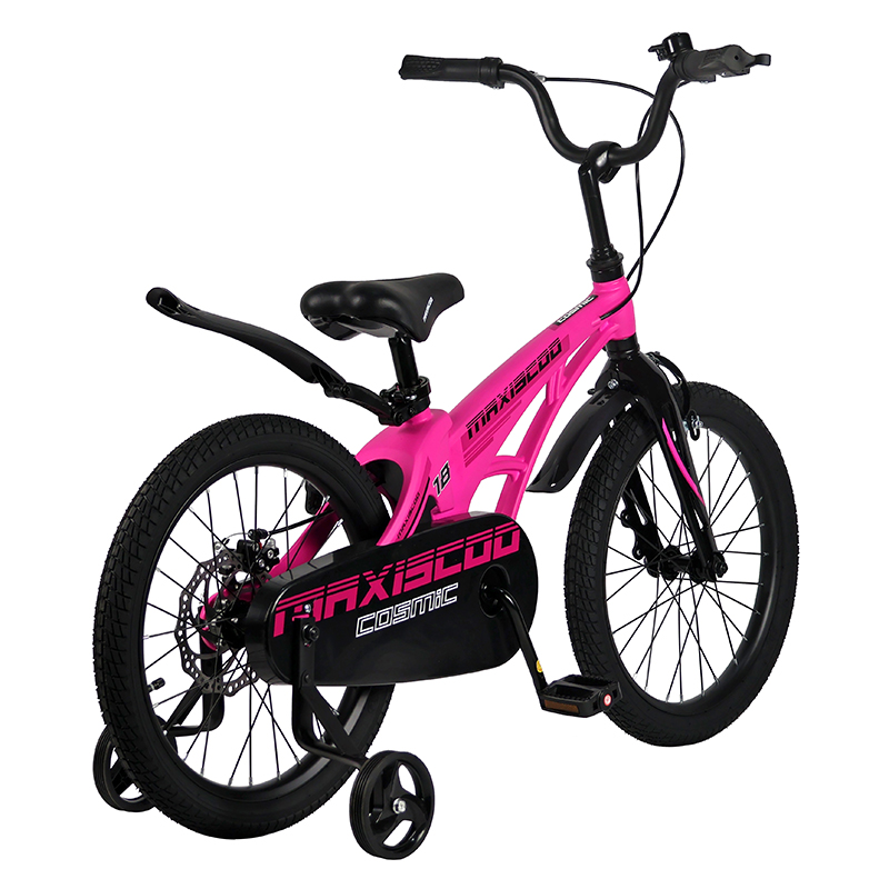 Велосипед детский Maxiscoo Cosmic Стандарт 18 розовый матовый - фото 3