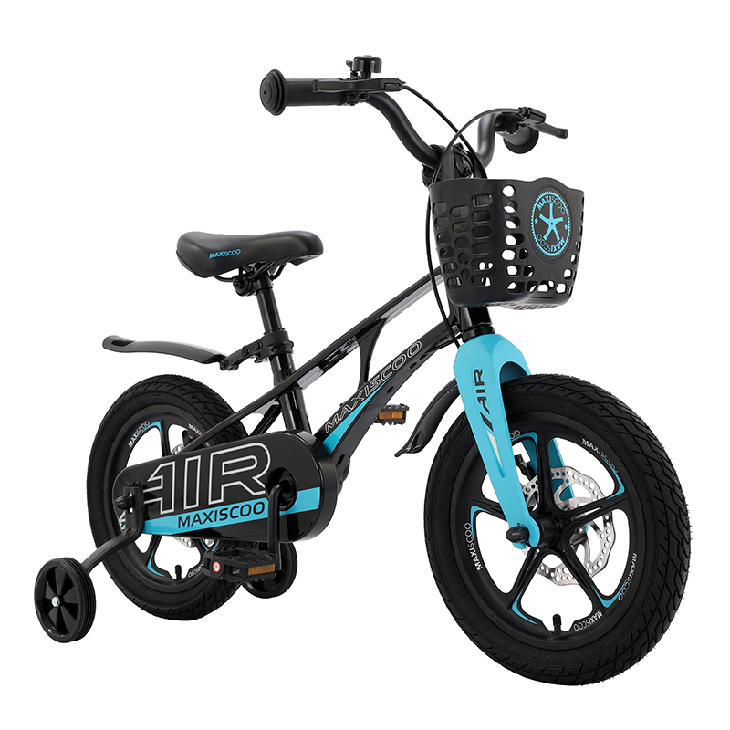 Велосипед детский Maxiscoo Air Делюкс плюс 14 черный аметист флокс метельчатый аметист