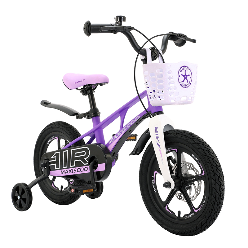 Велосипед детский Maxiscoo Air Делюкс плюс 14 фиолетовый матовый - фото 1
