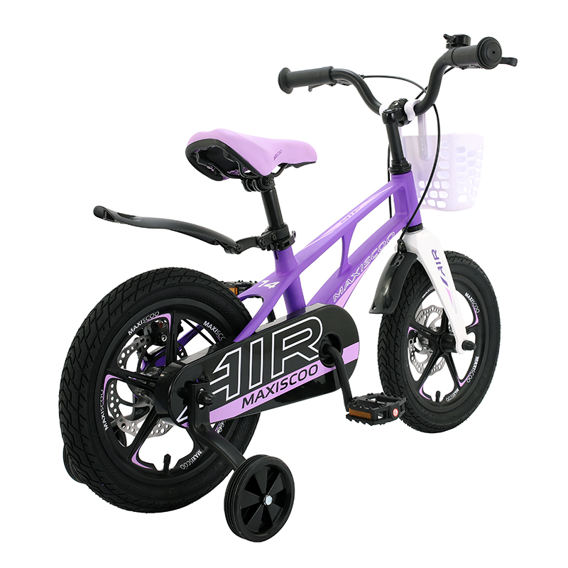 Велосипед детский Maxiscoo Air Делюкс плюс 14 фиолетовый матовый - фото 3