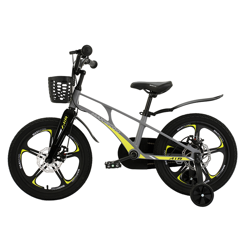 Велосипед детский Maxiscoo Air Делюкс 18 серый матовый - фото 2