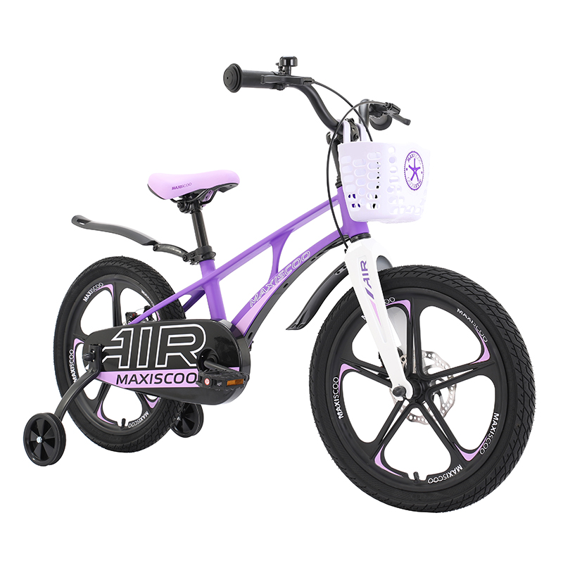 Велосипед детский Maxiscoo Air Делюкс 18 фиолетовый матовый - фото 1