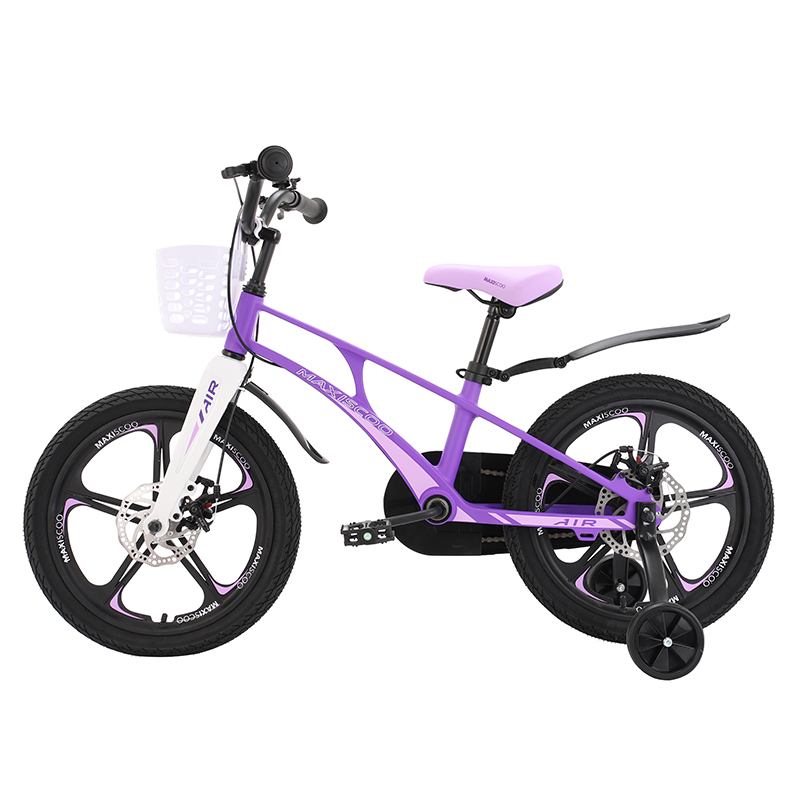 Велосипед детский Maxiscoo Air Делюкс 18 фиолетовый матовый - фото 2