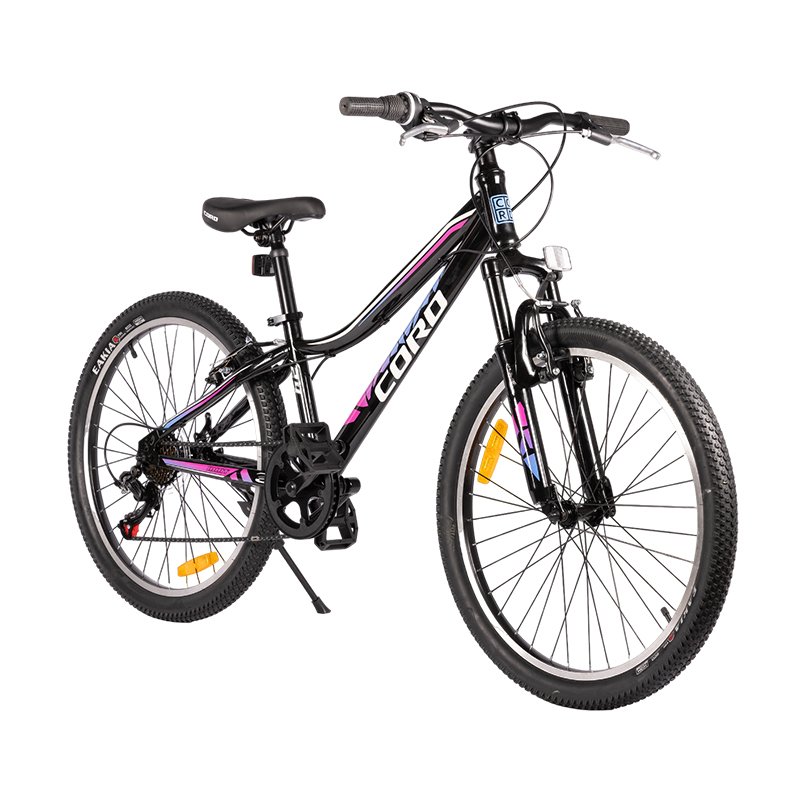 Велосипед детский Cord Mint 7 скоростей 24 черный детский двухколесный велосипед starlight 7 скоростей 24 синий кобальт 2022 msc sl2401 7 b
