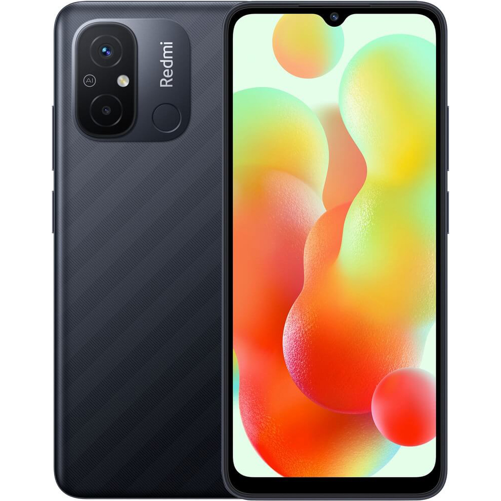 Смартфон Xiaomi Redmi 12C 64 ГБ графитовый серый