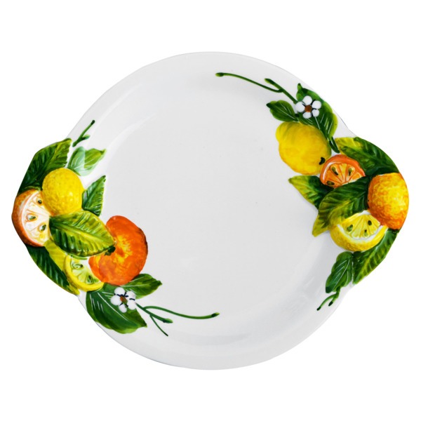 Тарелка обеденная Edelweiss Лимоны и апельсины, 30 см тарелка обеденная edelweiss оливки 30 см