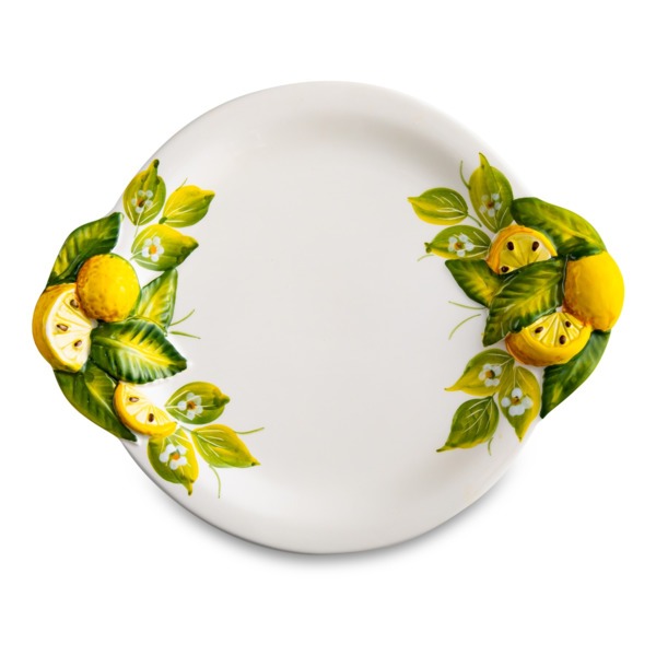 Тарелка закусочная Edelweiss Лимоны и цветы, 22 см