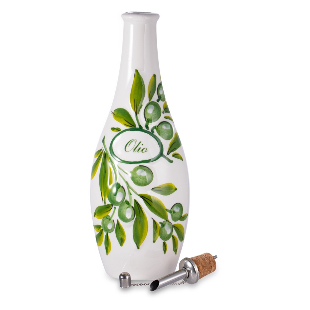 фото Бутылка для масла edelweiss оливки 27 см керамика