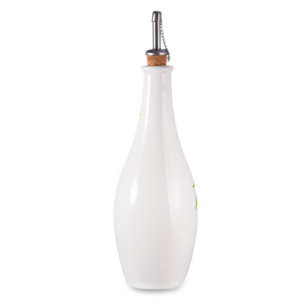 Бутылка для масла Edelweiss Оливки 27 см керамика, цвет белый - фото 5