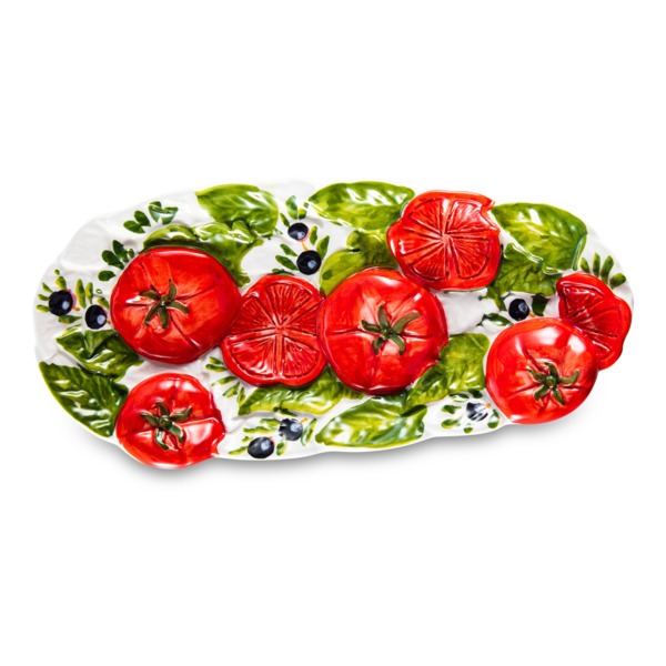 фото Подставка под ложку edelweiss томаты и оливки, 28х12 см