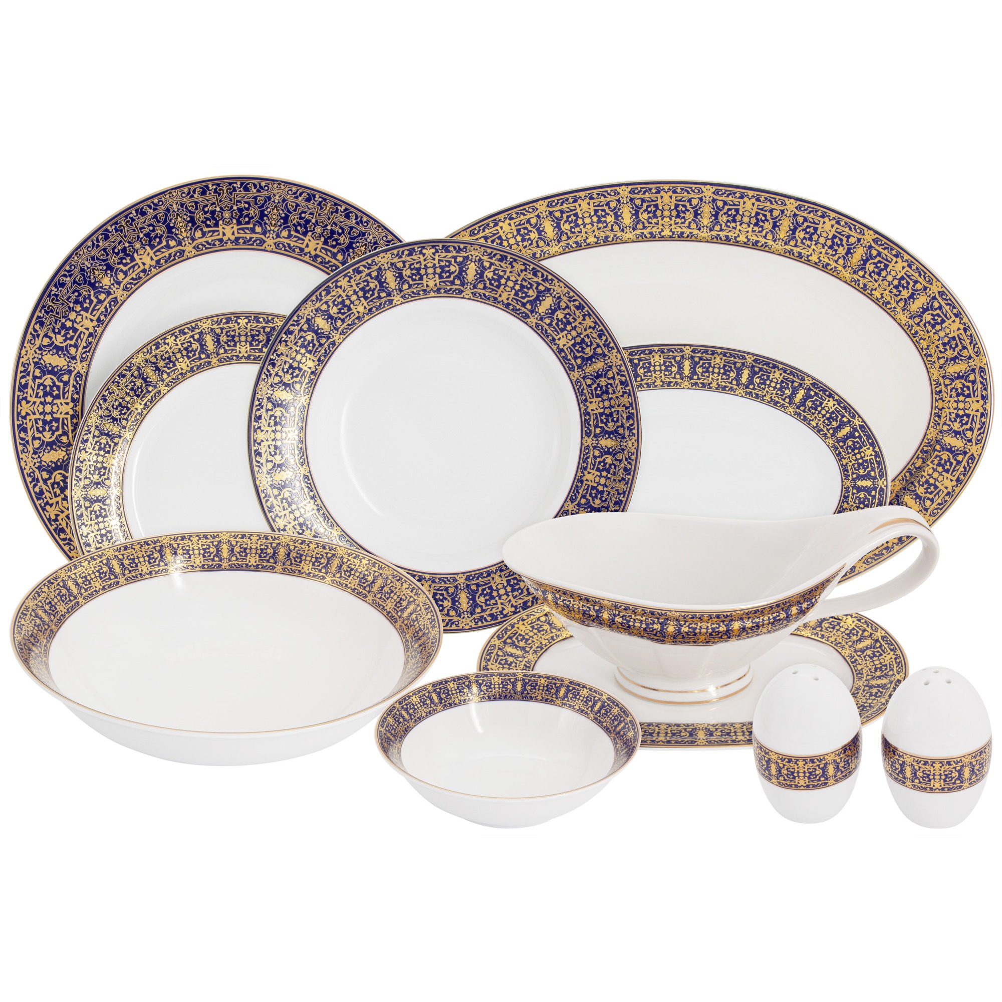 Сервиз обеденный Anna Lafarg Midori Византия 27 предметов 6 персон набор тарелок обеденных spode наследие 27 см 4 шт