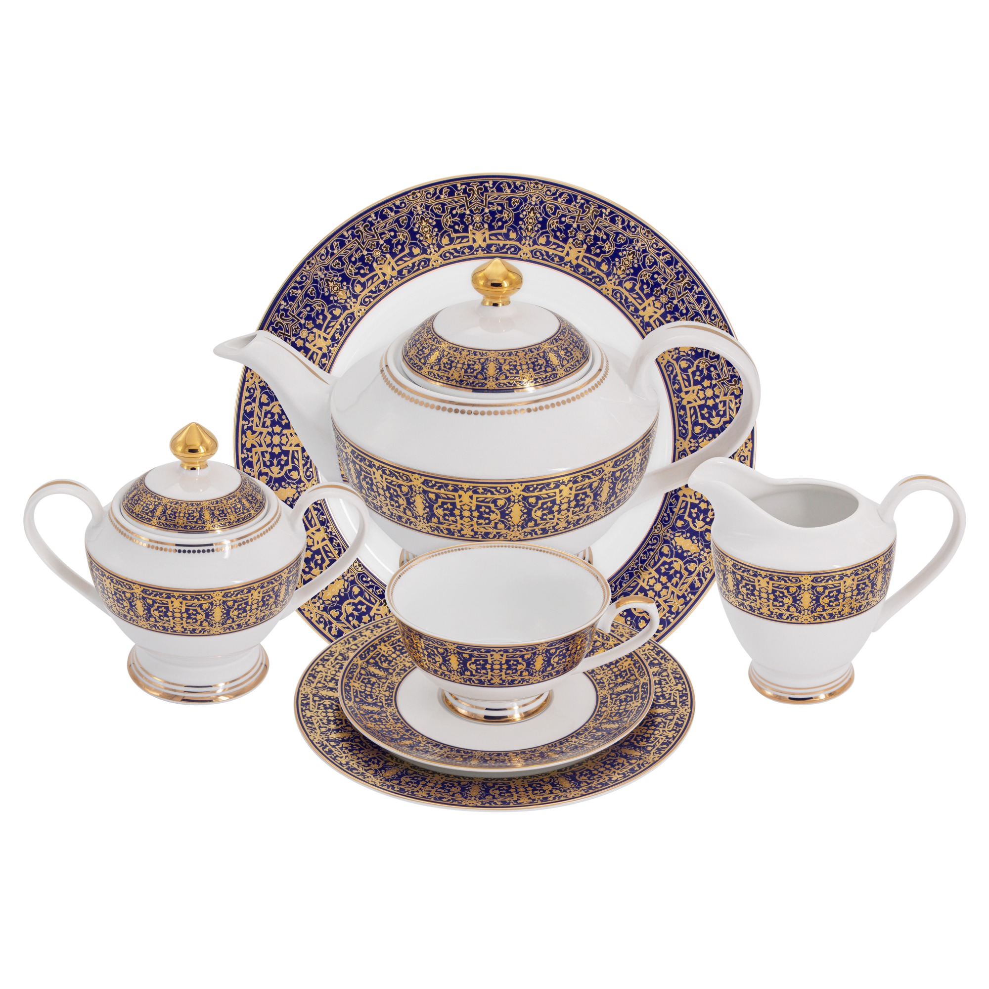 Сервиз чайный Anna Lafarg Midori Византия 42 предмета 12 персон пододеяльник византия белый р 205х215
