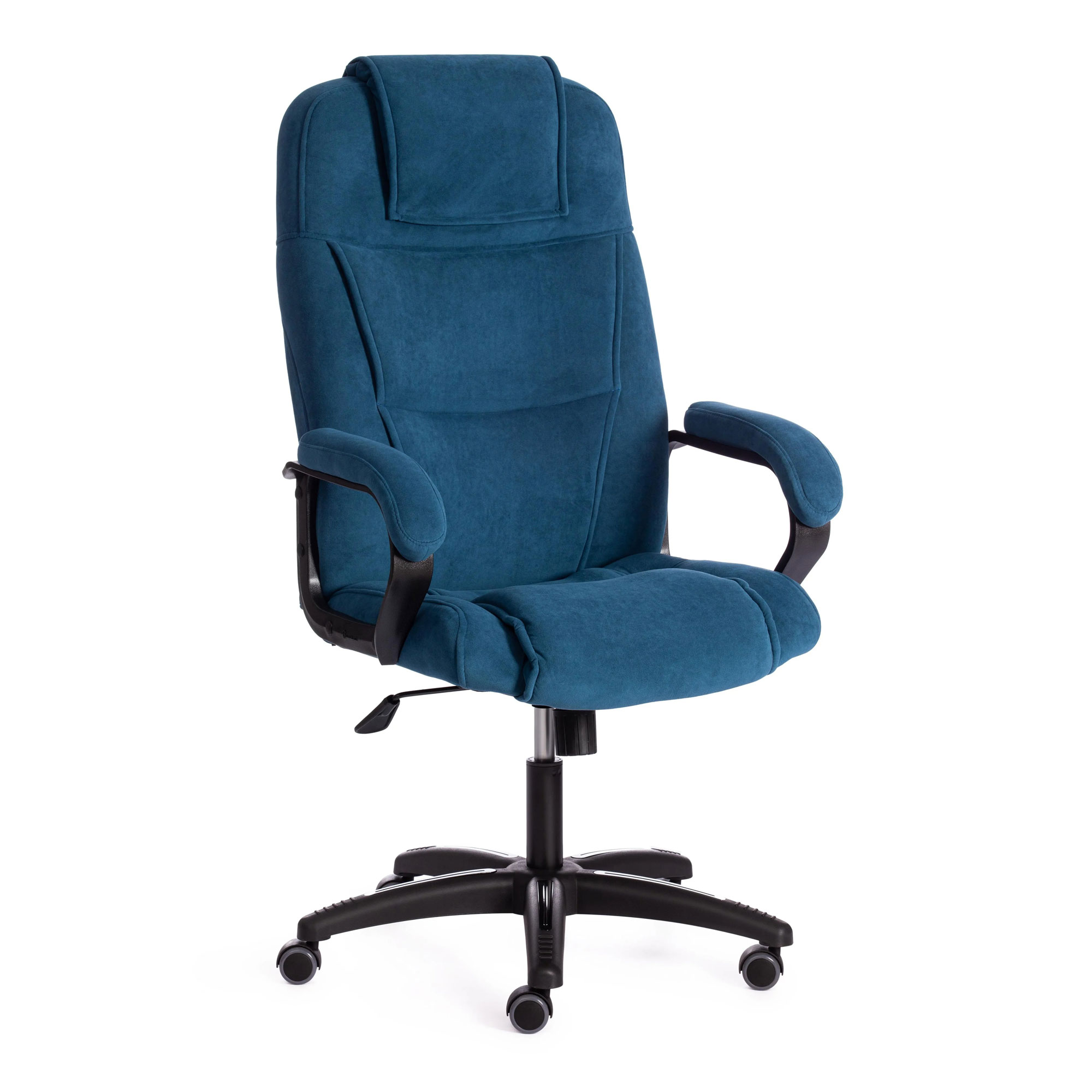 цена Кресло компьютерное TC 22 фолк синее 67х47х130 см