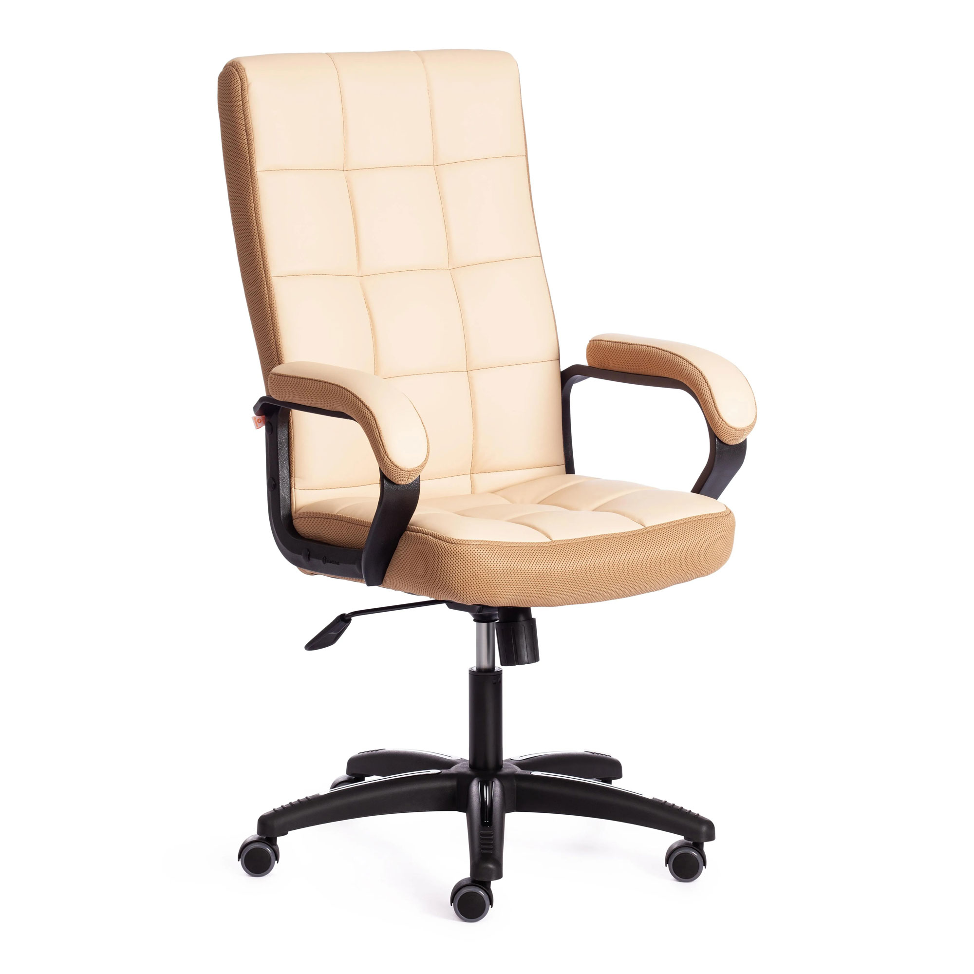 Кресло компьютерное TC искусственная кожа бежевое с бронзовым 61х47х126 см стул hebei lejiang 53x43x92 см чёрный искусственная кожа