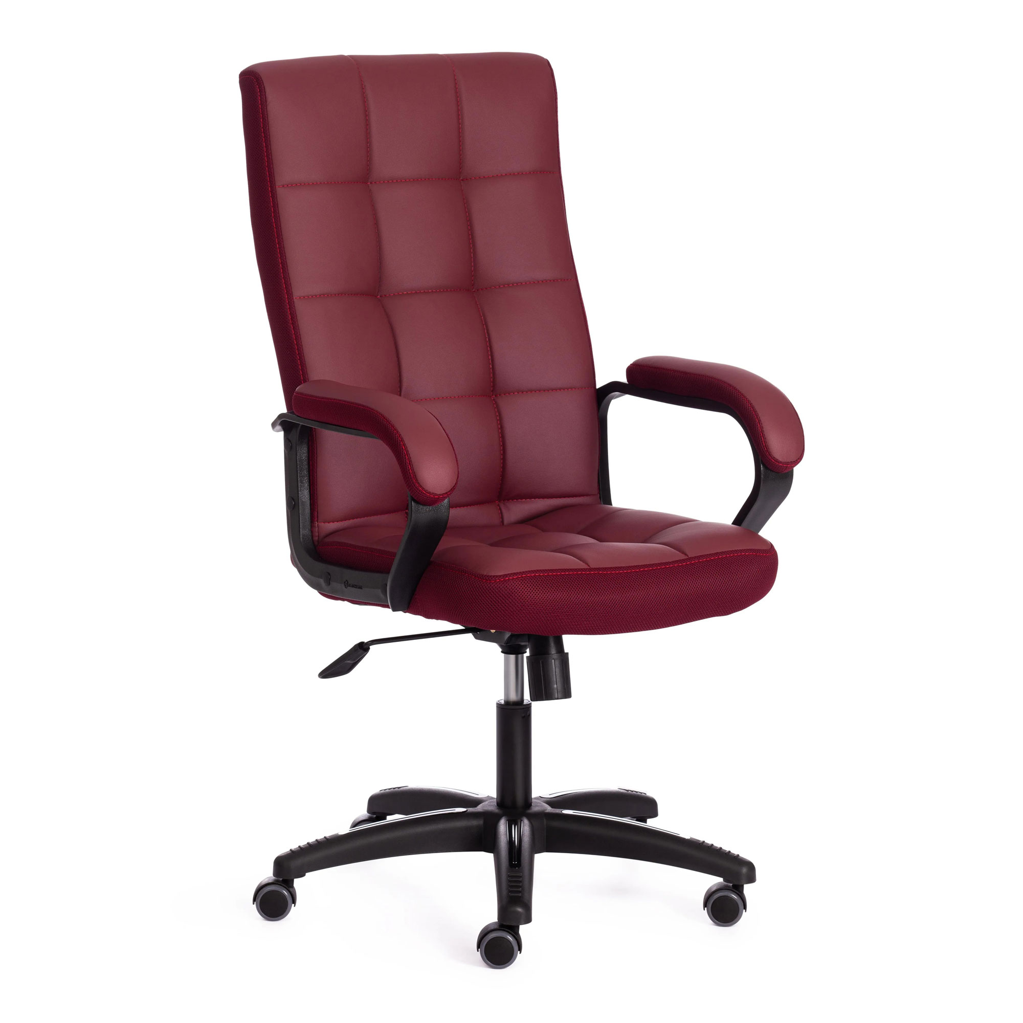 Кресло компьютерное TC искусственная кожа бордовое 61х47х126 см кресло компьютерное tc driver искусственная кожа чёрное с красным 55х49х126 см