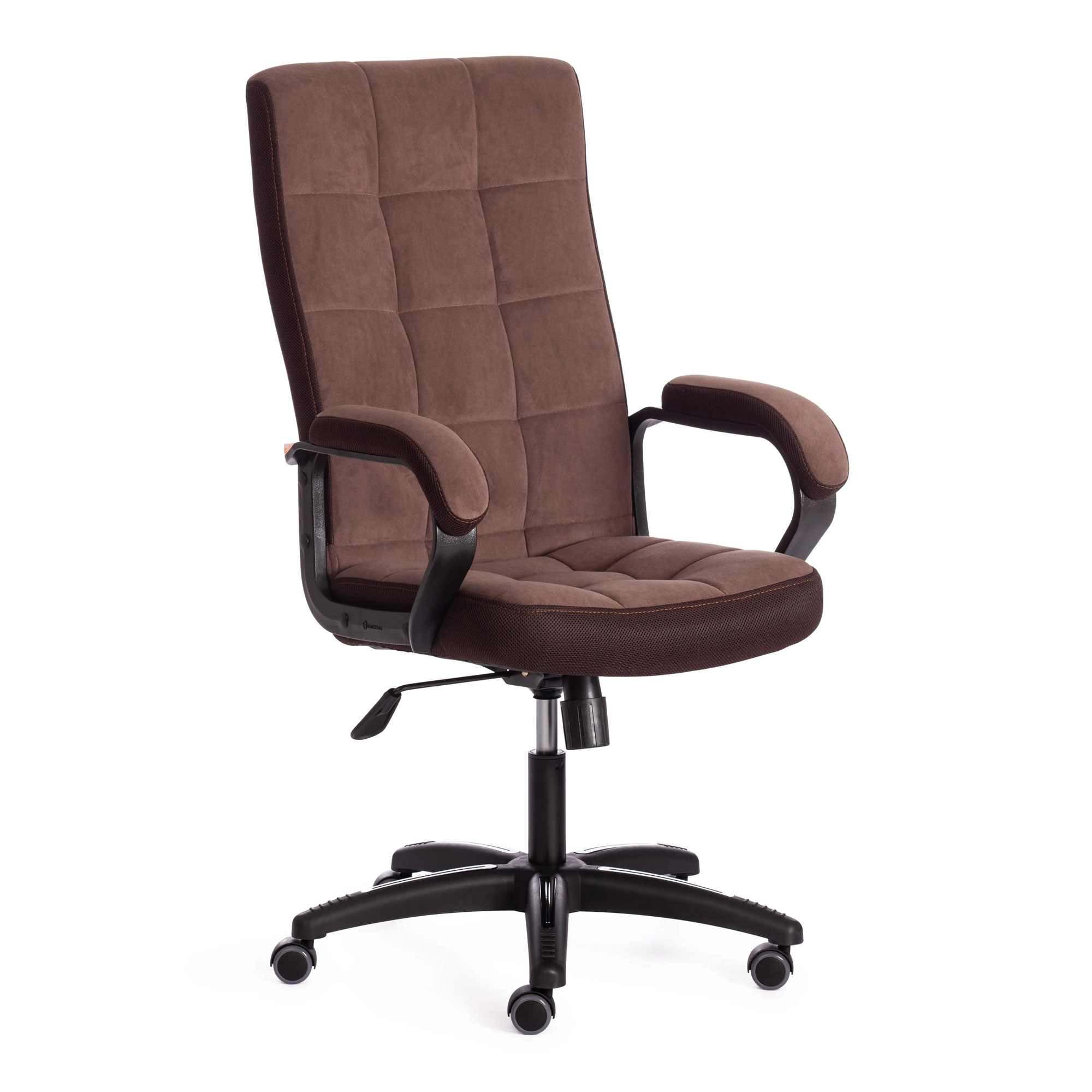 Кресло компьютерное TC флок коричневое 61х47х126 см компьютерное кресло woodville tongo коричневое