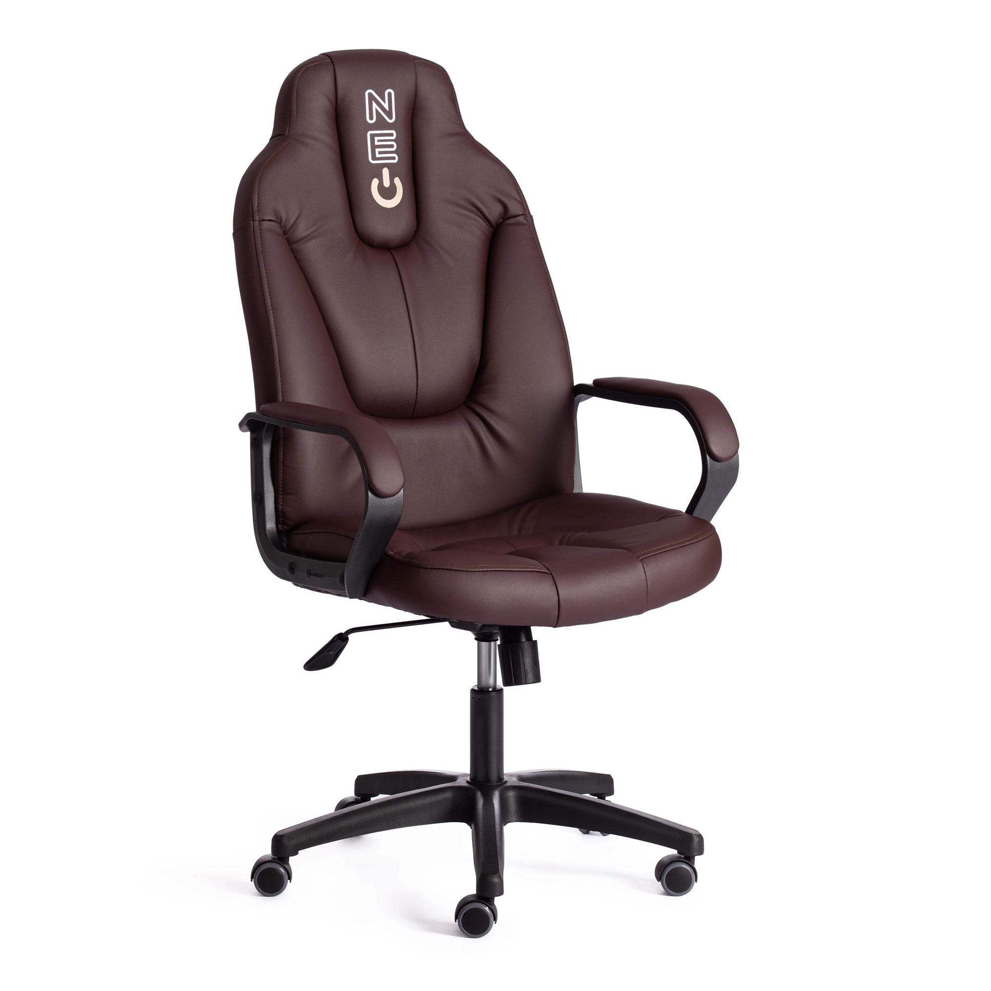 Кресло компьютерное TC Neo искусственная кожа коричневое 64х49х122 см кресло компьютерное tc driver искусственная кожа коричневое с бронзовым 55х49х126 см