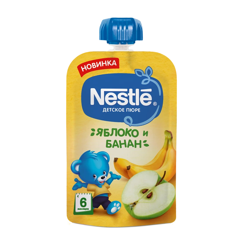 Пюре Nestle Яблоко-Банан 90 г пюре semper яблоко банан 90 г