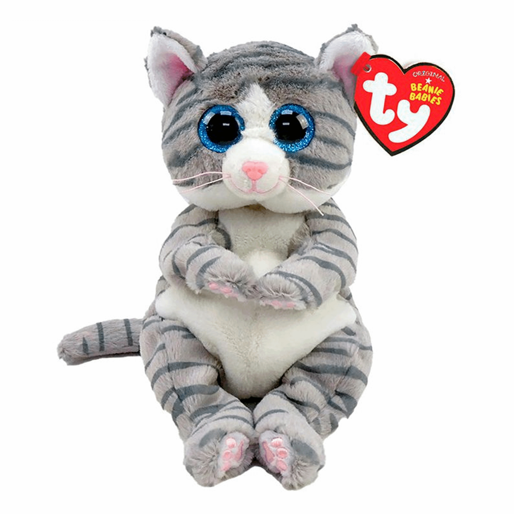 Мягкая игрушка Ty Mitzi серая полосатая кошка 15 см 779₽