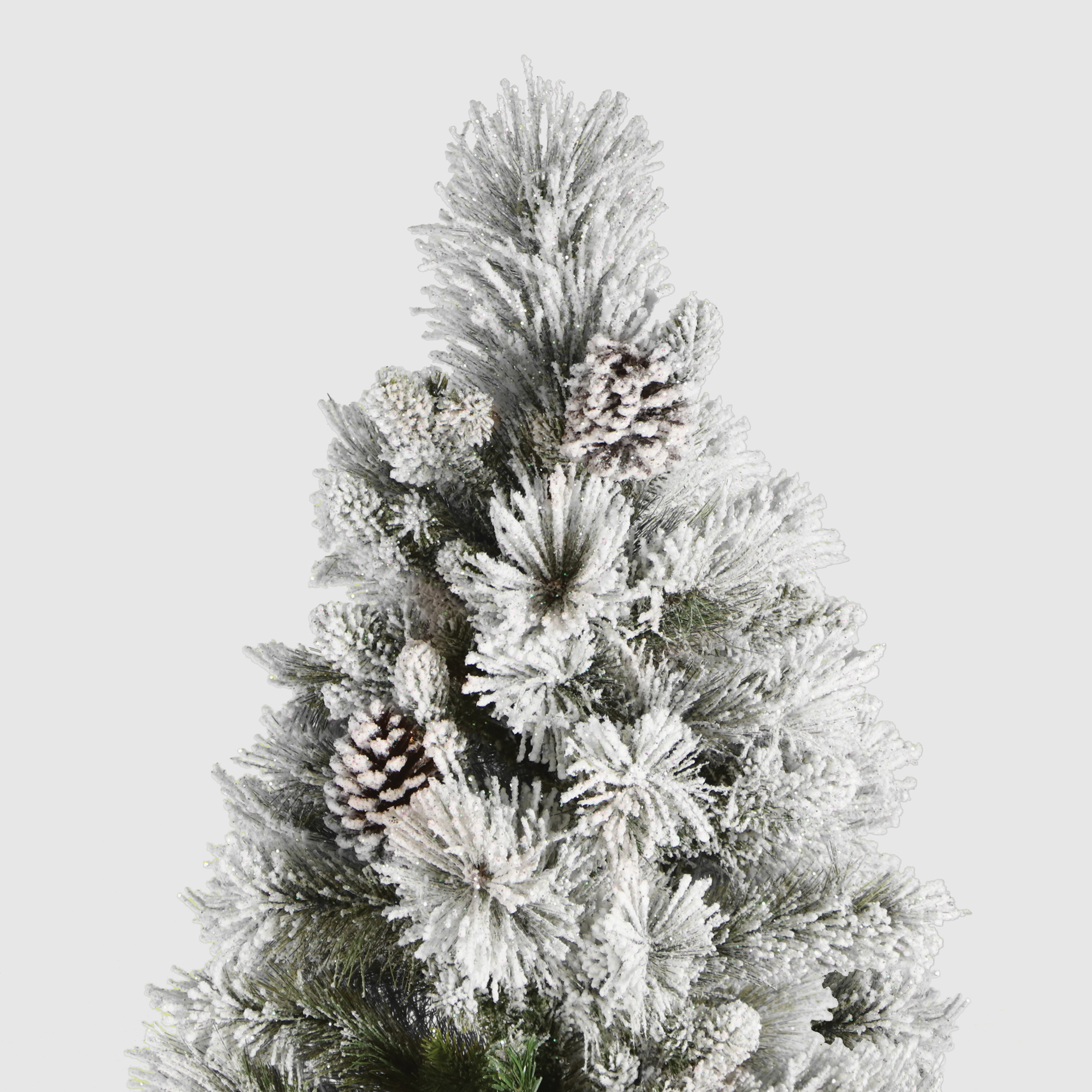Елка искусственная новогодняя Flora Cigno 210 см, цвет белый - фото 3