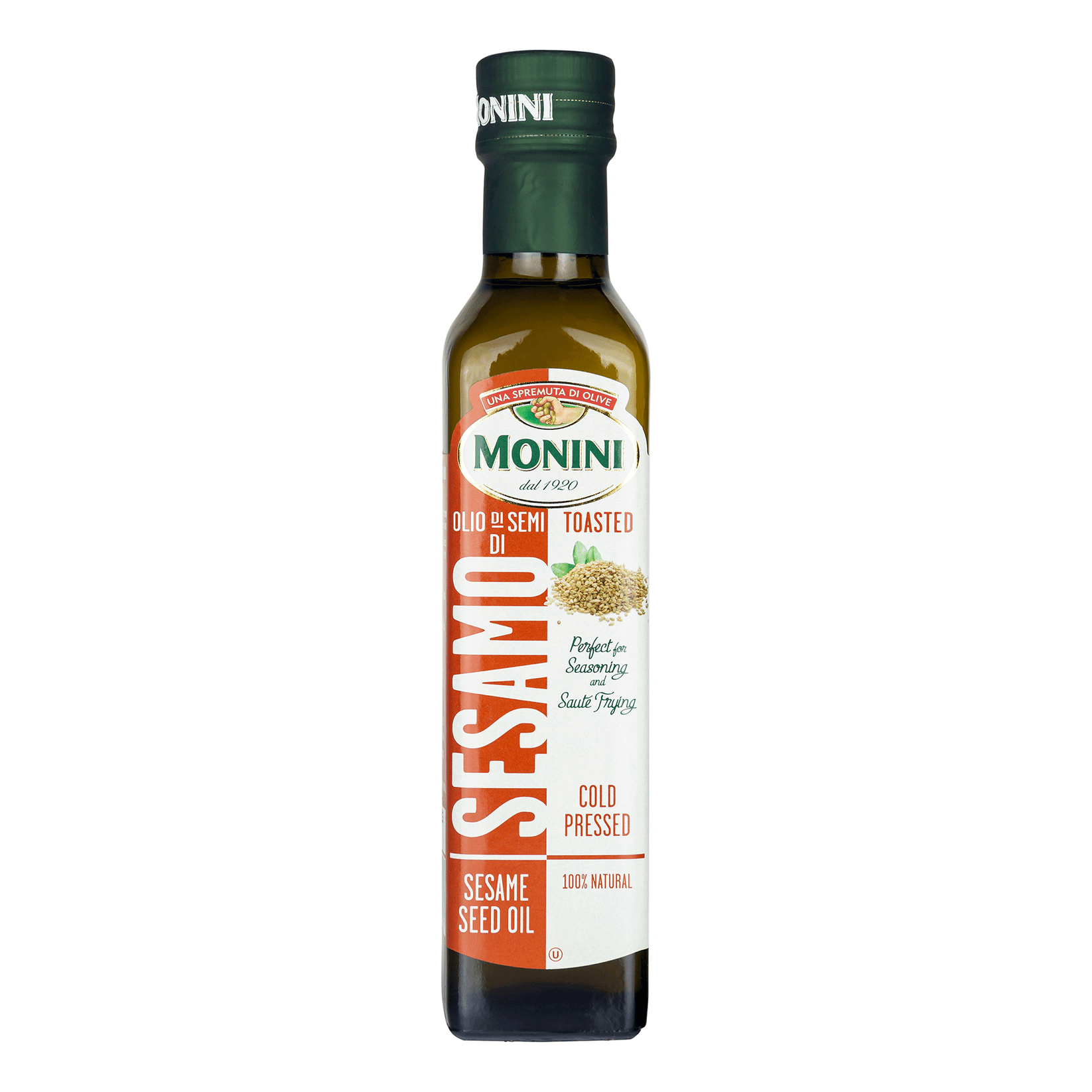 Масло кунжутное Monini Sesame seed нерафинированное 250 u масло оливковое la espanola extra virgin нерафинированное 1 литр