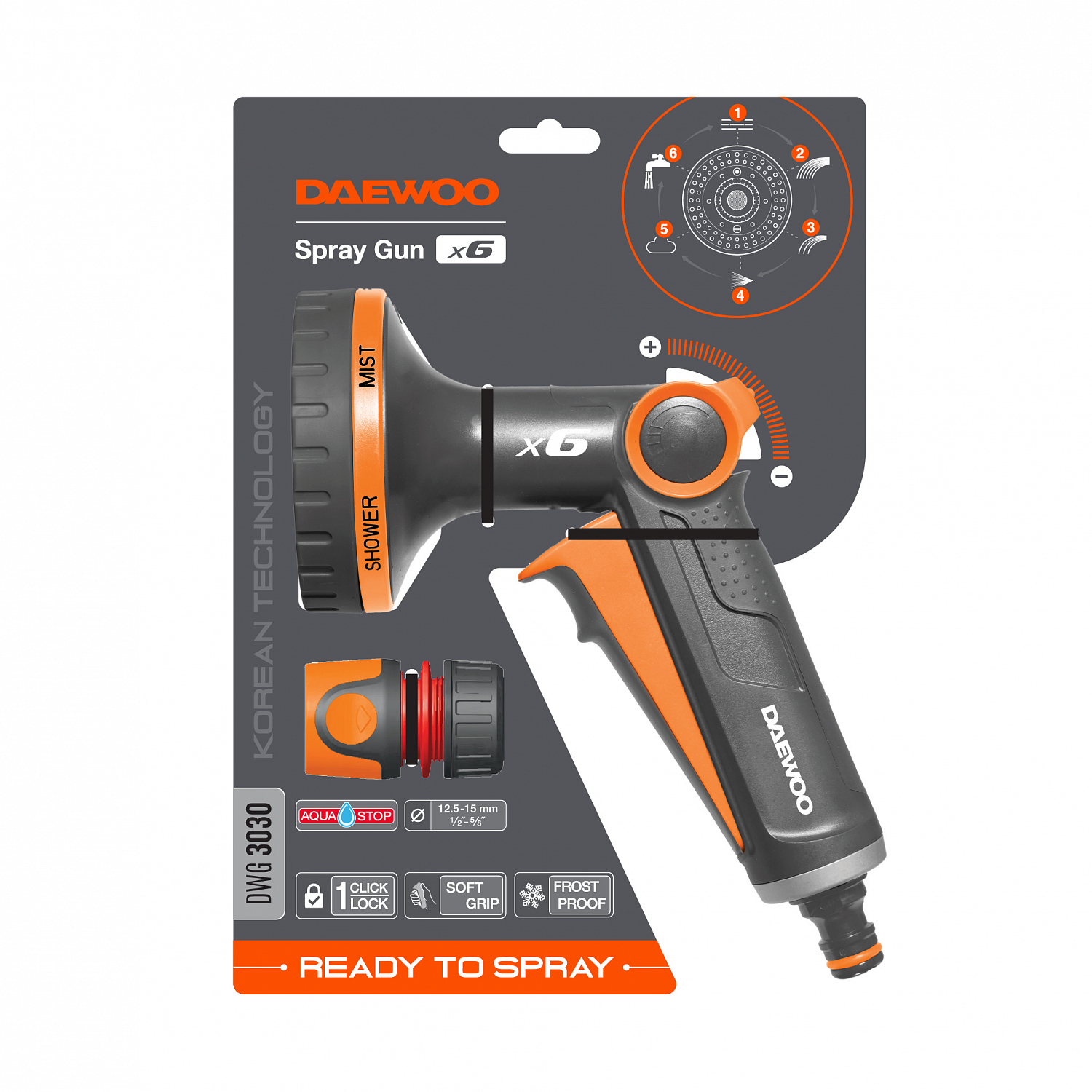 Пистолет-распылитель DAEWOO Spray Gun x6 (DWG 3030) Вид№2