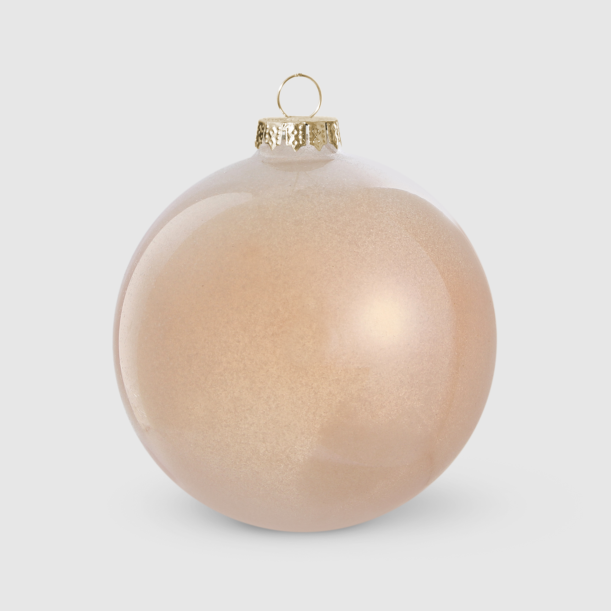 

Шар стеклянный с блестками Yancheng Shiny 8 см, Желтый