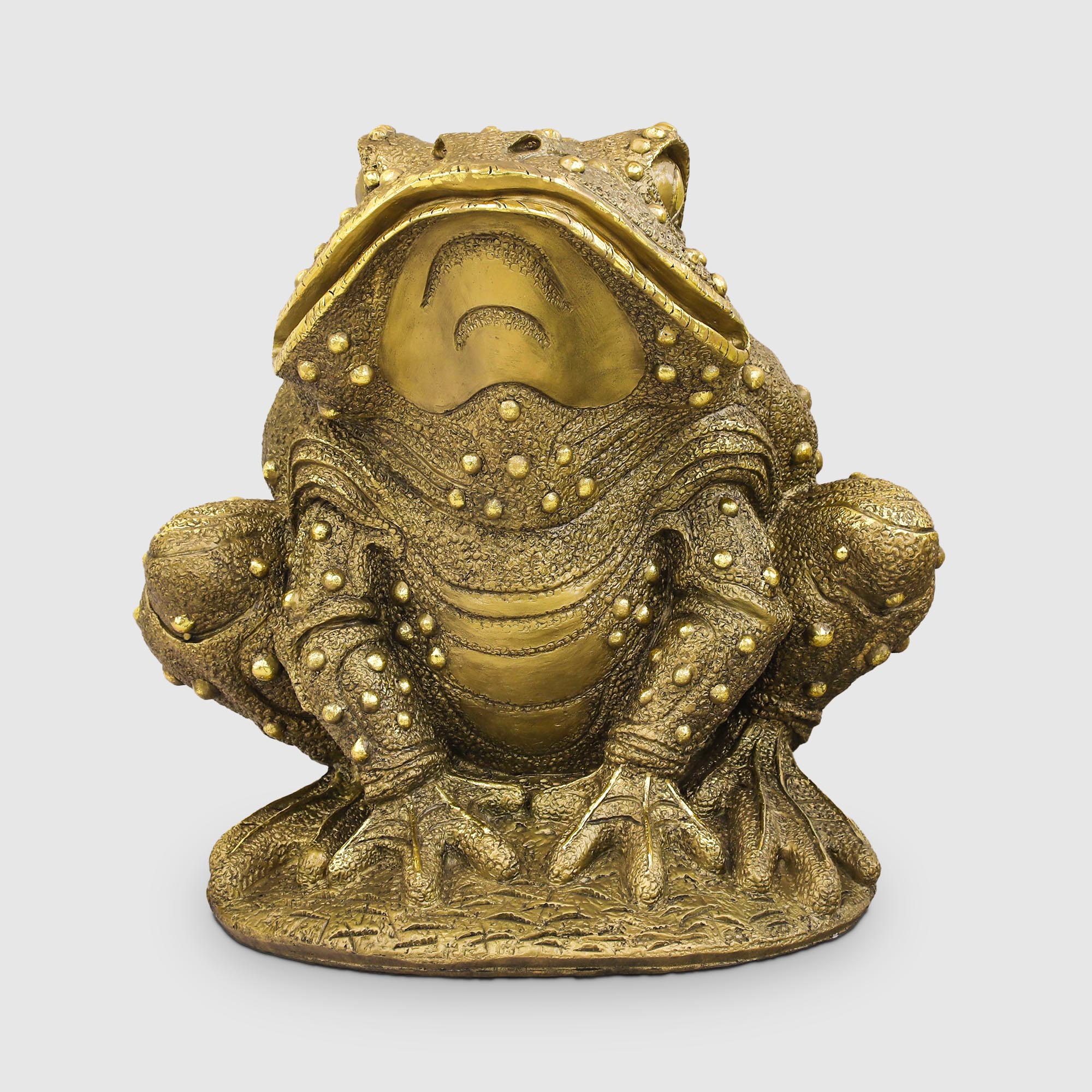 Фигура декоративная Полиформ лягушка-великан 70 см девочка на грибе с бабочкой 49см бронза тпк полиформ