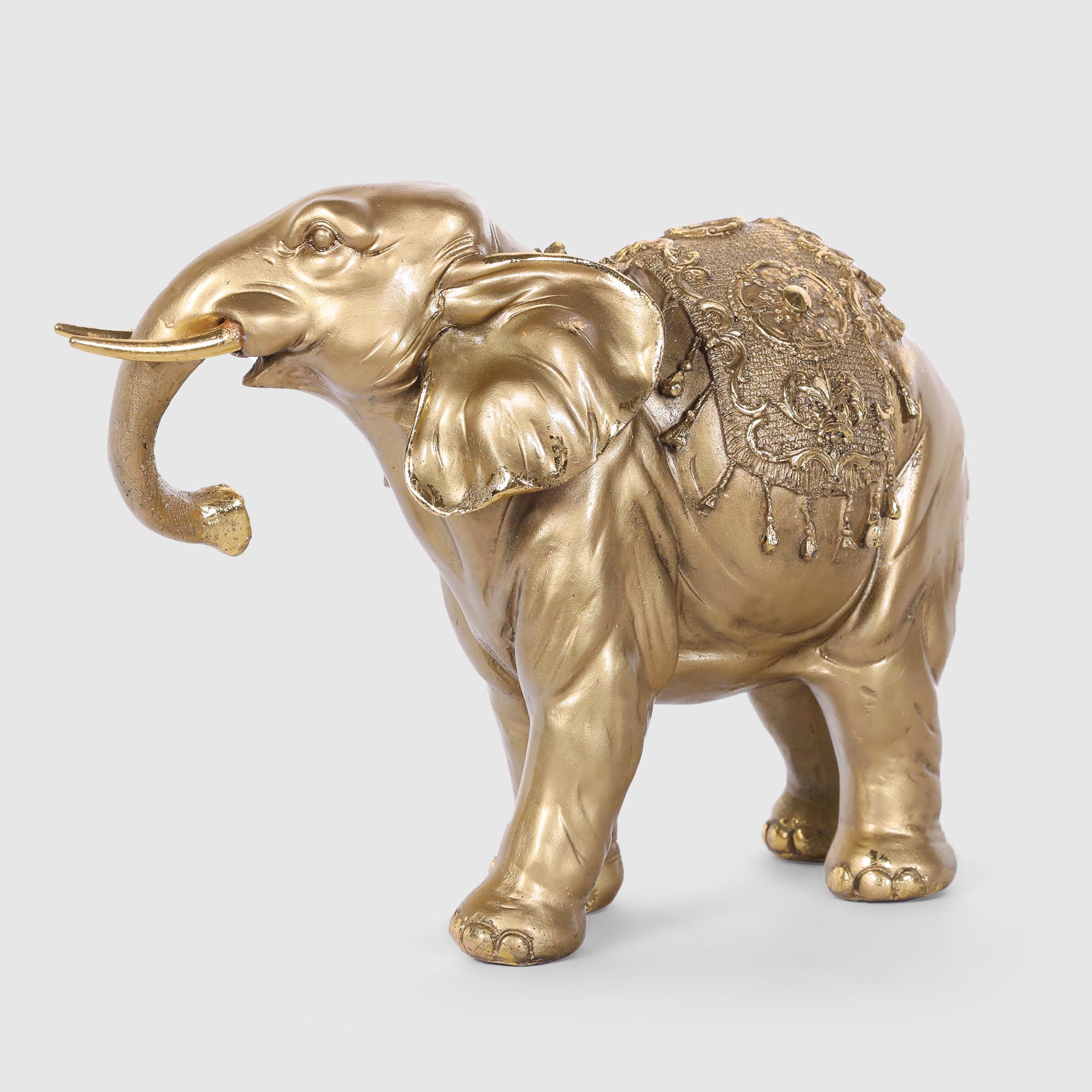Декоративная фигура Полиформ Слон с накидкой 13 см